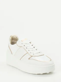 Damen Tod's – Plateau-Sneaker aus Kalbleder -Gold