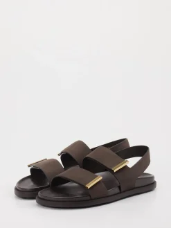Damen Tod's – Riemensandalen aus Leder Dunkel