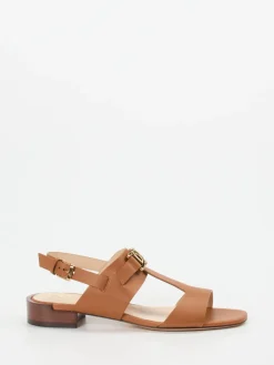– Sandalen aus Kalbleder in Cognac*Tod's Discount