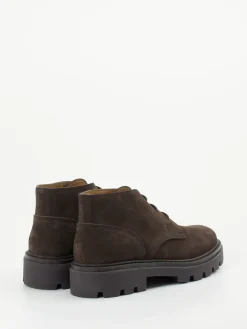 Herren Tod's – Schnürboots aus Veloursleder Dunkel