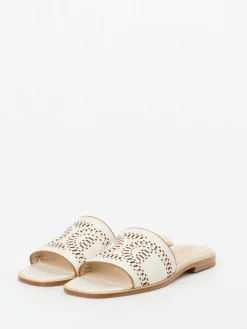 – Slides aus Kalbleder in Creme*Tod's Online