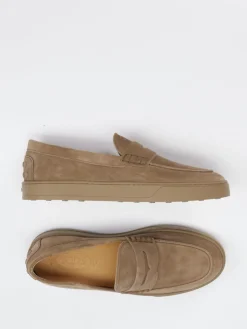 – Slipper aus Veloursleder sand*Tod's Clearance