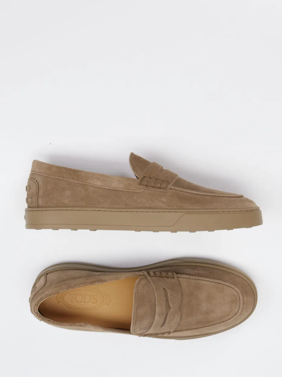 – Slipper aus Veloursleder sand*Tod's Clearance