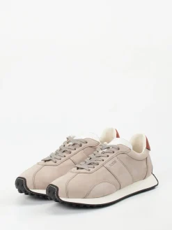 Herren Tod's – Sneaker aus Nubukleder in Taupe