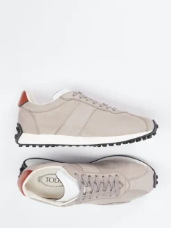 Herren Tod's – Sneaker aus Nubukleder in Taupe