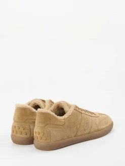 Herren Tod's – Sneaker aus Veloursleder mit Lammfellfutter