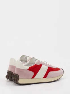 Damen Tod's – Sneaker aus Veloursleder und Textil Rosé