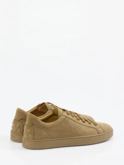 Herren Tod's – Sneaker aus Veloursleder sandbeige