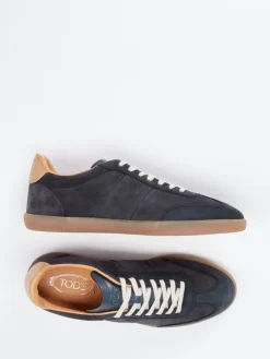 Herren Tod's – Sneaker aus Veloursleder dunkel