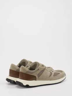 Herren Tod's – Sneaker aus Velour/Textil in Sandbeige