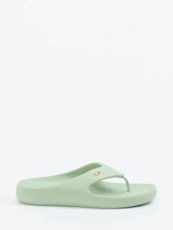 – Zehentrenner aus Synthetik in Salbei*Tommy Hilfiger Best