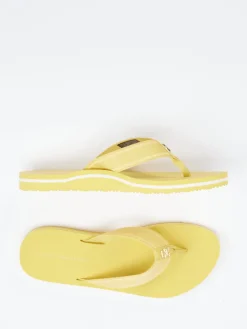 Damen Tommy Hilfiger – Zehentrenner aus Textil in Pastell