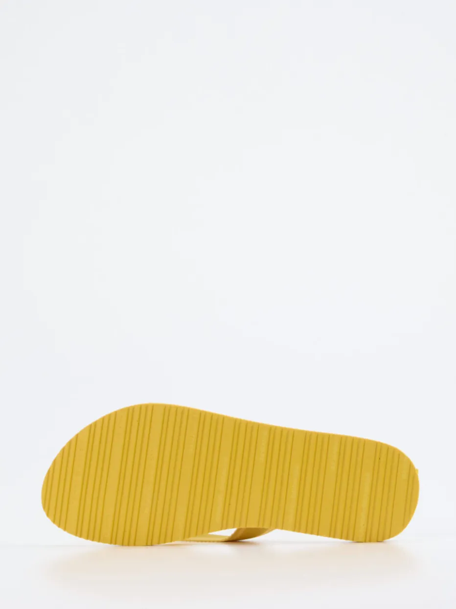 Damen Tommy Hilfiger – Zehentrenner aus Textil in Pastell