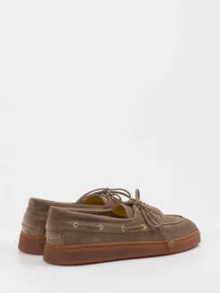 Damen Truman's – Bootsschuh aus Veloursleder in Taupe