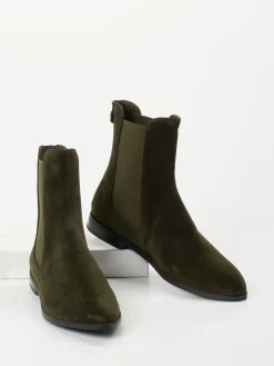 – Chelsea Boots aus Veloursleder oliv*Truman's Online