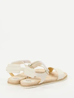 – Klettsandalen aus Elchleder Cremeweiß*Truman's New