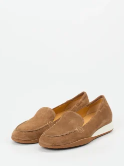 Damen Truman's – Komfort-Loafer aus Veloursleder cognac