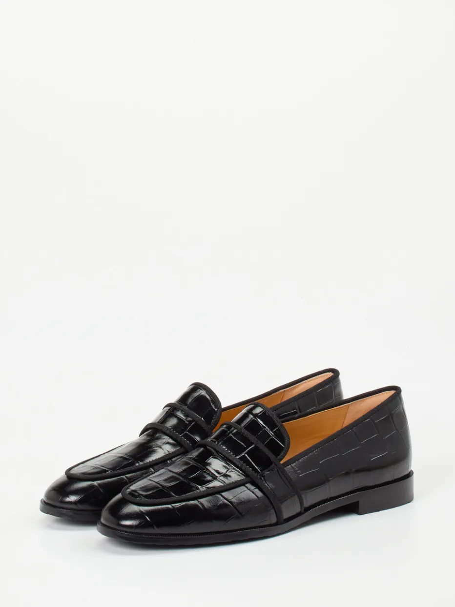 – Loafer aus geprägtem Leder*Truman's New