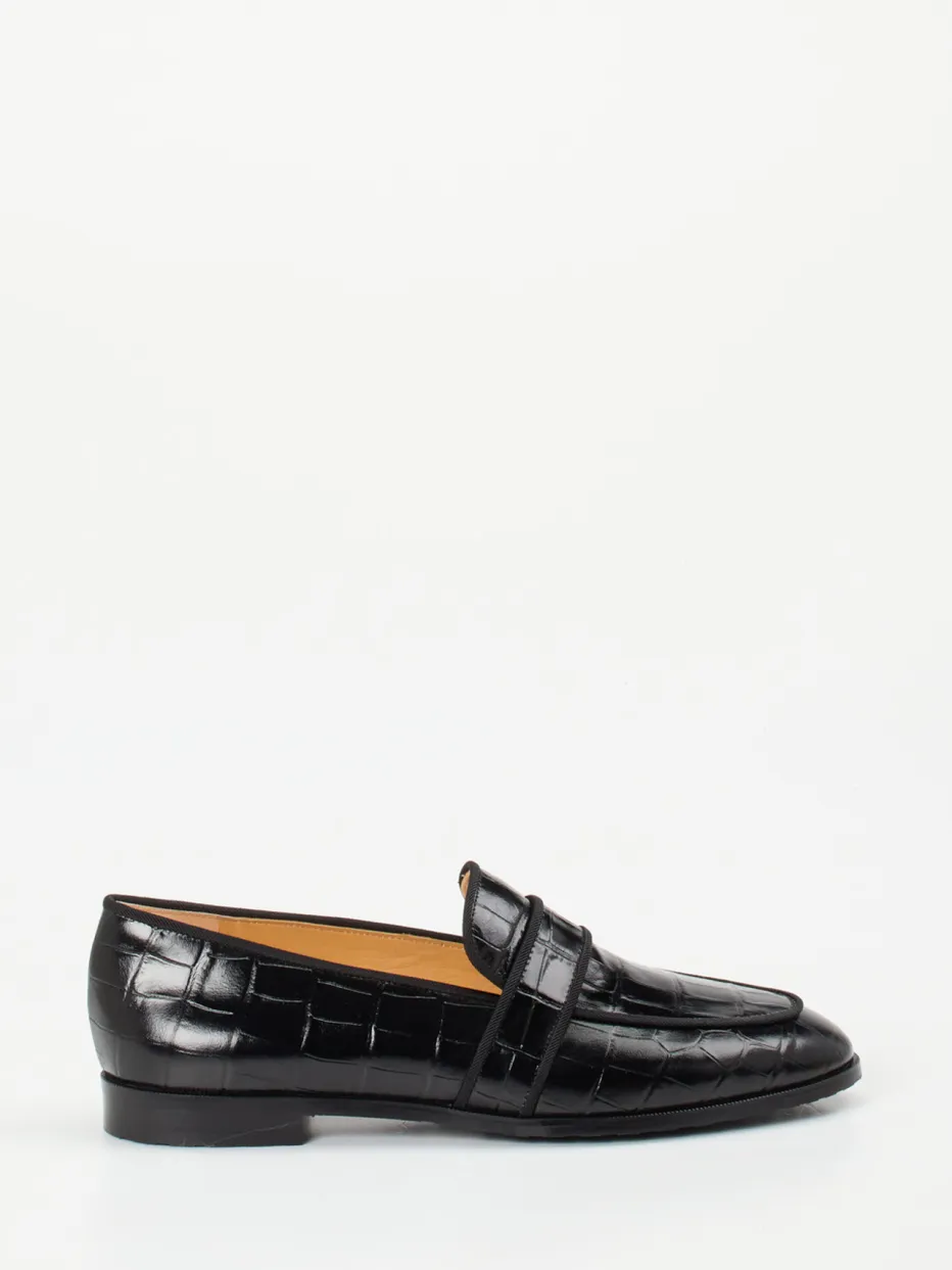 – Loafer aus geprägtem Leder*Truman's New