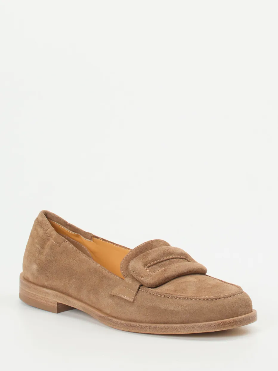 Damen Truman's – Loafer aus Veloursleder sand