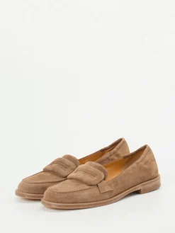 Damen Truman's – Loafer aus Veloursleder sand
