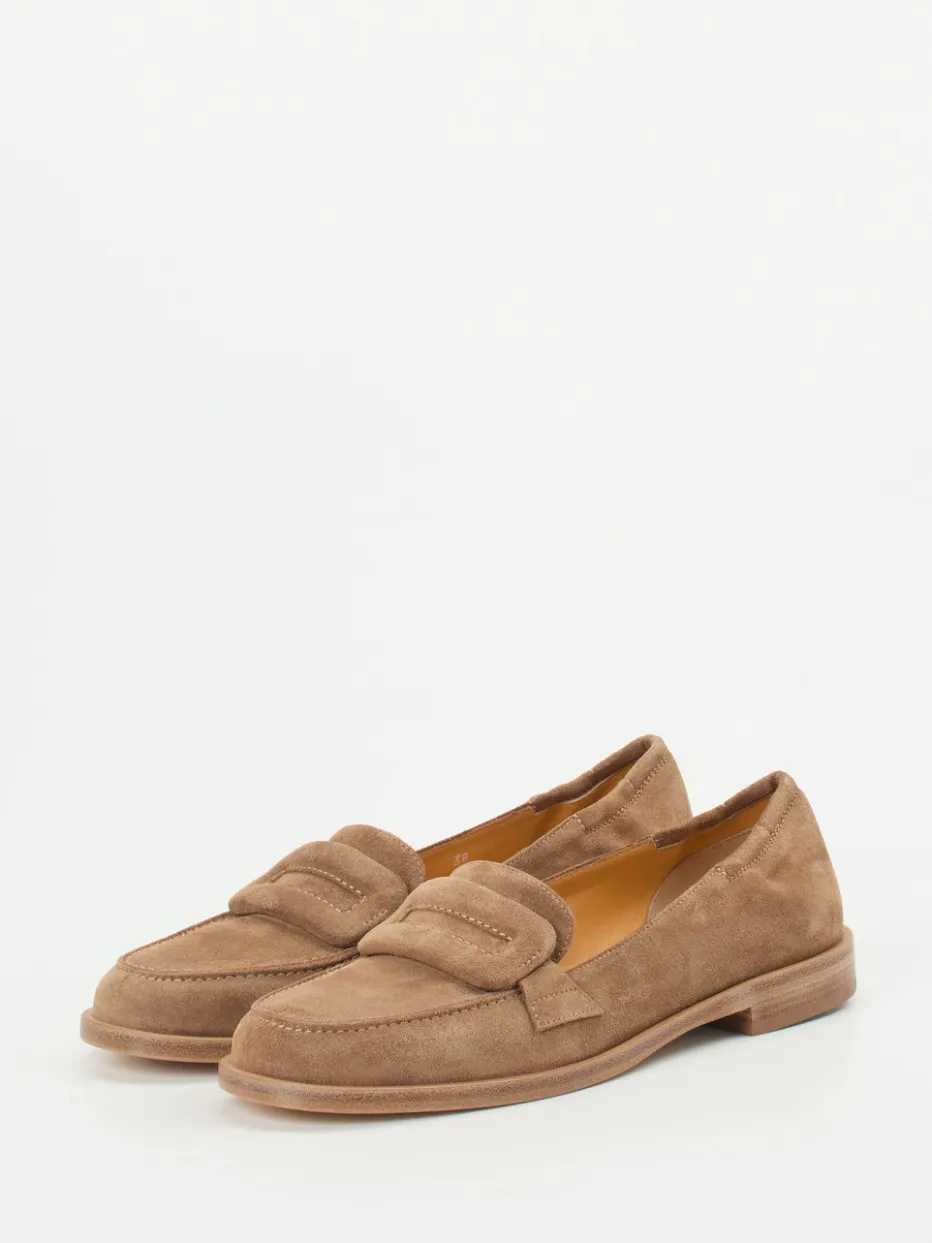 Damen Truman's – Loafer aus Veloursleder sand