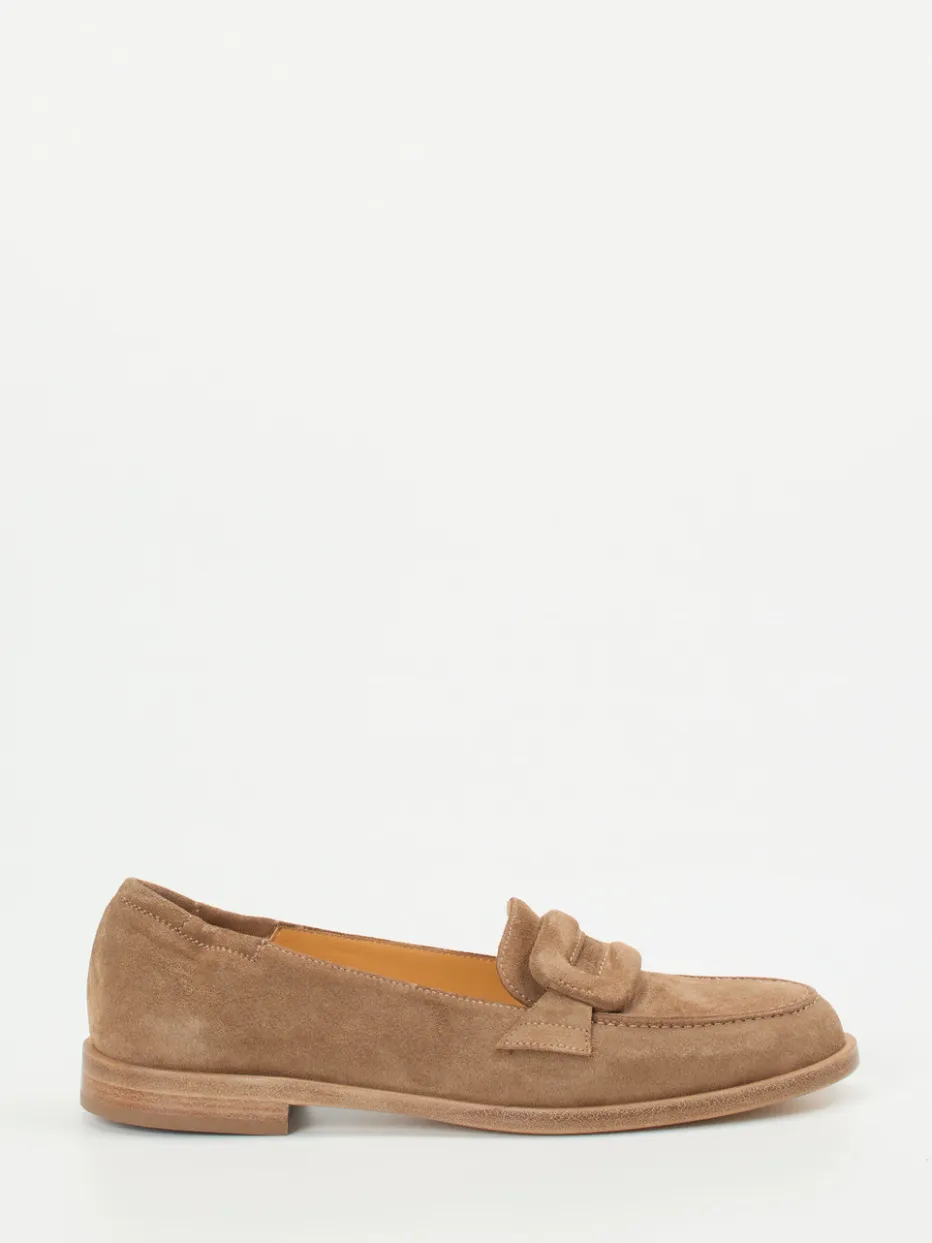 Damen Truman's – Loafer aus Veloursleder sand