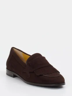 Damen Truman's – Loafer aus Veloursleder Dunkel