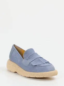 Damen Truman's – Loafer aus Veloursleder in Pastell