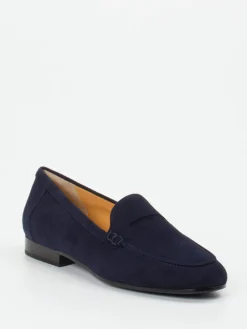 Damen Truman's – Loafer aus Veloursleder Dunkel
