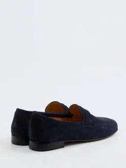 Damen Truman's – Penny Loafer aus Veloursleder dunkel