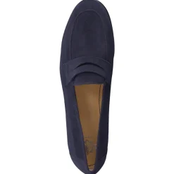 Damen Truman's – Penny Loafer aus Veloursleder dunkel