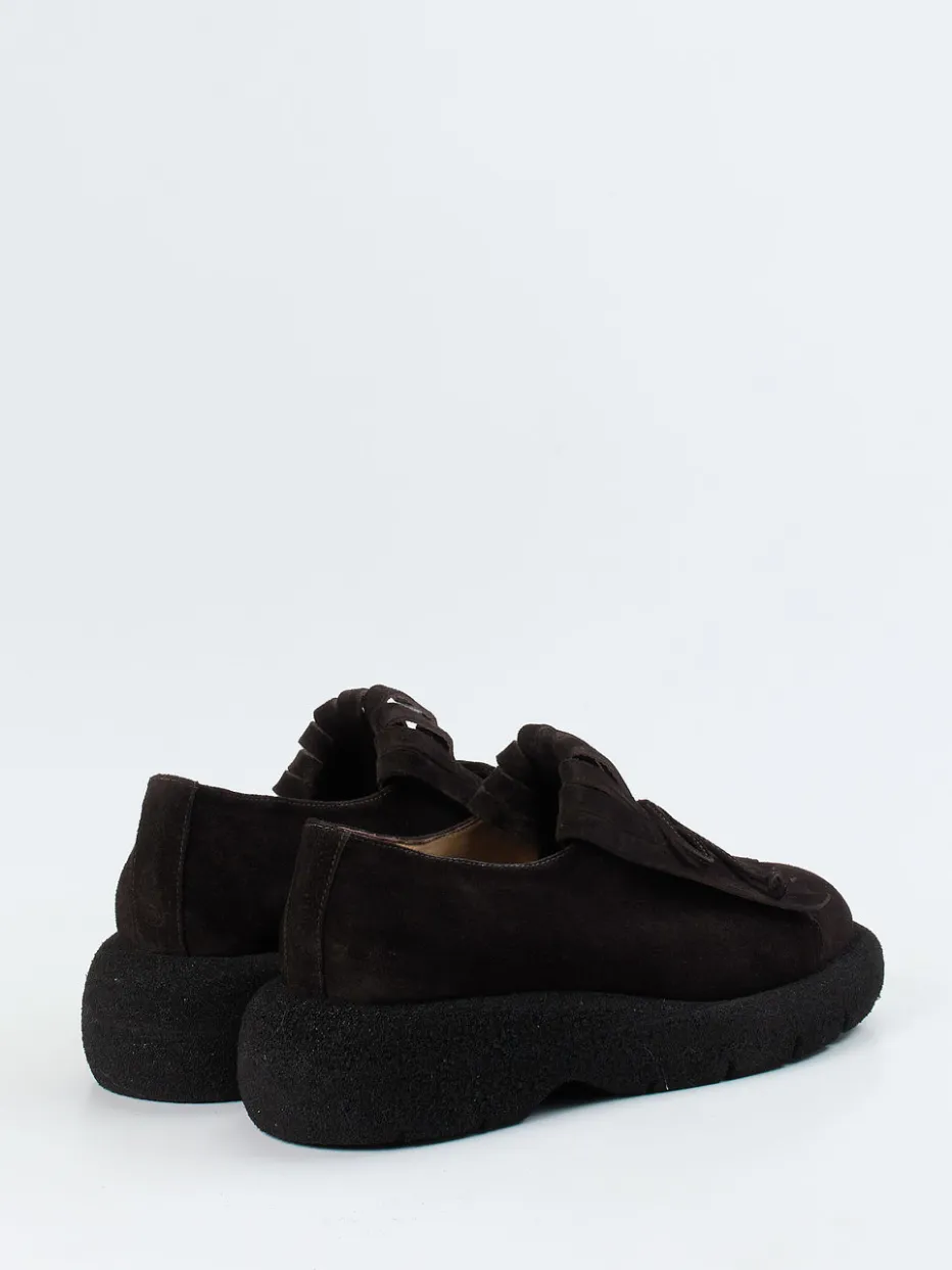 – Plateau-Loafer aus Veloursleder Dunkel*Truman's Clearance