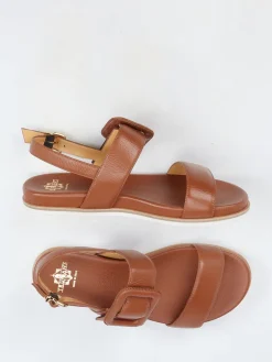 – Riemchensandale aus Elchleder cognac*Truman's Outlet