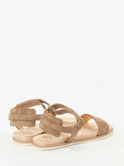 – Sandalen aus Veloursleder in Taupe*Truman's Outlet