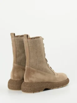 – Schnürboots aus Veloursleder sandbeige*Truman's Clearance