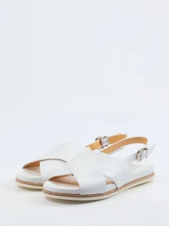 – Slingback-Sandale aus Hirschleder Offwhite*Truman's