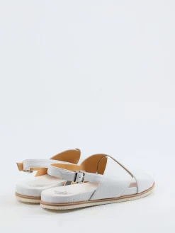 – Slingback-Sandale aus Hirschleder Offwhite*Truman's