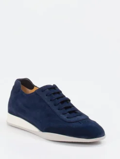 Damen Truman's – Sneaker aus Veloursleder Dunkel