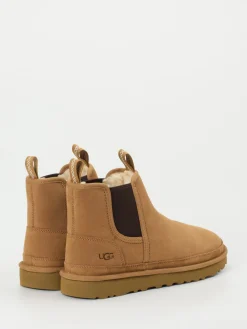 Herren UGG – Chelsea Boots aus Veloursleder karamell
