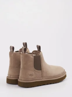 Herren UGG – Chelsea Boots aus Veloursleder sandbeige