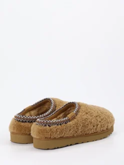 Damen UGG – Fell-Pantoletten aus Lammfell karamell