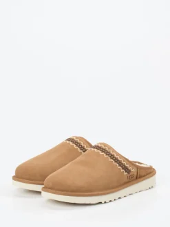 Herren UGG – Hausschuh aus Veloursleder cognac