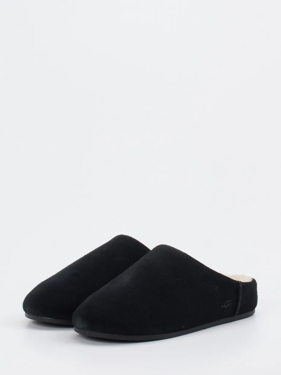 Damen UGG – Hausschuhe aus Veloursleder mit Lammfell