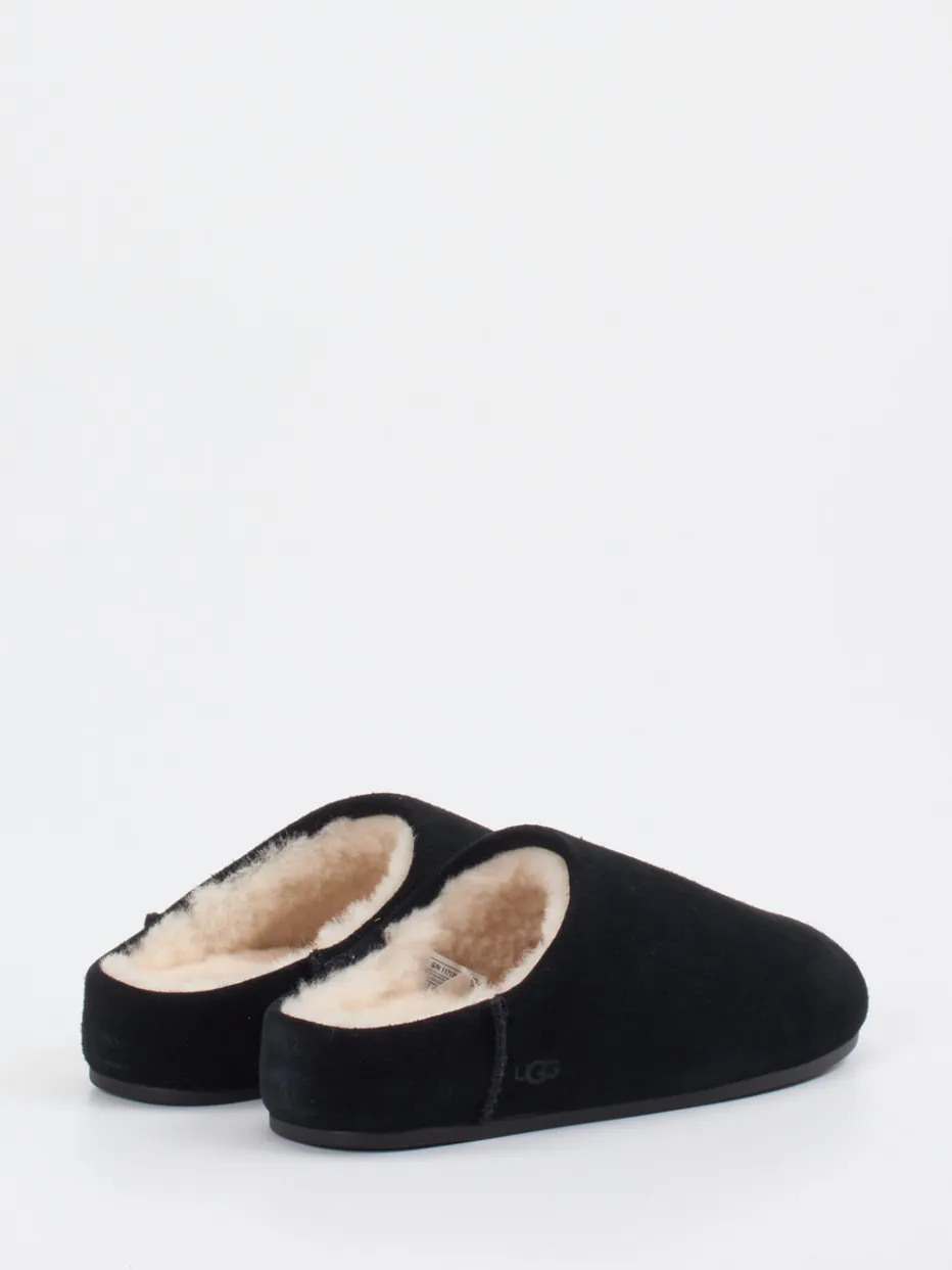 Damen UGG – Hausschuhe aus Veloursleder mit Lammfell