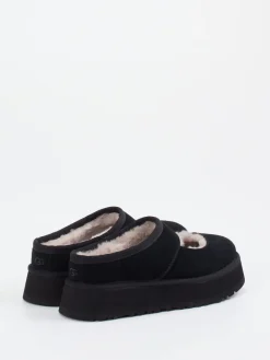 Damen UGG – Hausschuhe aus Veloursleder mit Lammfell