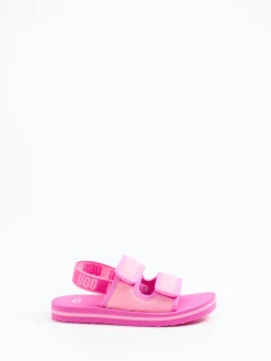 Kinder UGG – Klettsandalen aus Textil in Neon