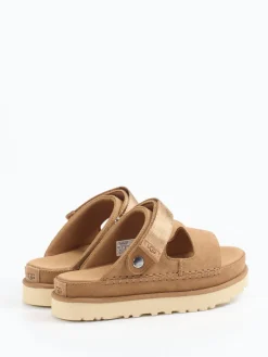 Damen UGG – Komfort-Sandale aus Nubukleder camel