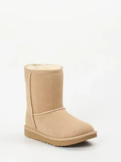 – Lammfell-Boots aus Veloursleder Beige*UGG Hot