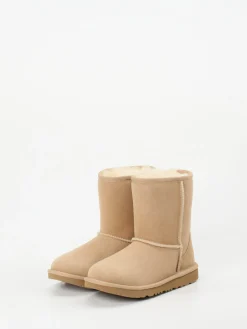 – Lammfell-Boots aus Veloursleder Beige*UGG Hot